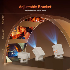 MagCubic преносим мултимедиен проектор Portable Multimedia Projector HY450MAX - 8K, Android 14, Wi-Fi 6, Bluetooth 5.4