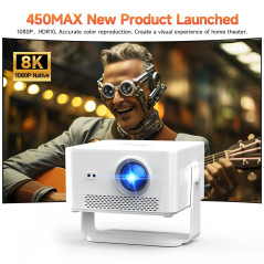 MagCubic преносим мултимедиен проектор Portable Multimedia Projector HY450MAX - 8K, Android 14, Wi-Fi 6, Bluetooth 5.4