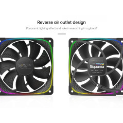 Geometric Future вентилатор Squama 2503R, REVERSE Fan, 120mm, ARGB, Black|Вентилатори|Geometric Future|29,16 лв.