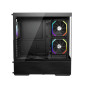 1stPlayer Кутия Case ATX - Crystal Vision CV7 Black - 5 x 120 mm included
