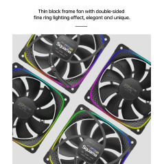 Geometric Future вентилатор Squama 2503R, REVERSE Fan, 120mm, ARGB, Black|Вентилатори|Geometric Future|29,16 лв.