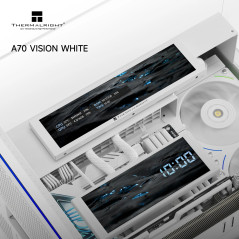 Thermalright кутия Case ATX - TR-A70 Vision White - 9.16 inch LCD Display, USB-C