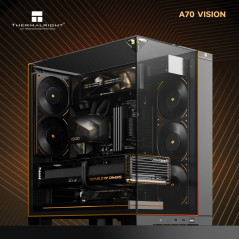 Thermalright кутия Case ATX - TR-A70 Vision Black - 9.16 inch LCD Display, USB-C