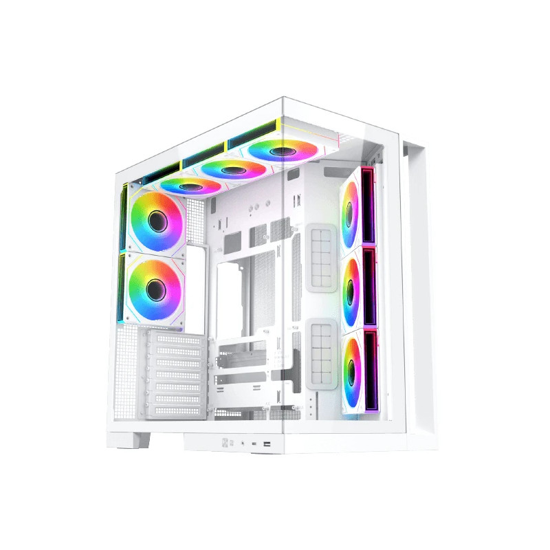 Xigmatek кутия Case ATX - Aqua 7 Arctic - 8 ARGB Fans, USB-C Xigmatek кутия Case ATX - Aqua 7 Arctic - 8 ARGB Fans, USB-C