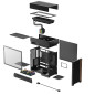 DeepCool кутия Case ATX - CL6600 - Modular Split-Chamber, 360 mm AIO Pre-Installed, 2 ARGB fans
