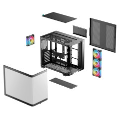 DeepCool кутия Case ATX - CG530U 4F - 4 ARGB Fans