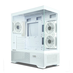 Zalman кутия Case ATX - Chronix WHITE V2 - 3 x 120 mm A-RGB, USB-C, Tempered Glass