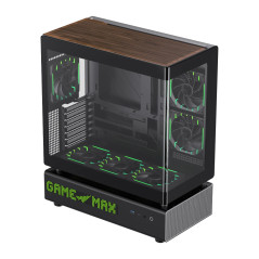 Gamemax кутия Case ATX - N90 BG - Addressable RGB, Modular Dual-Chamber