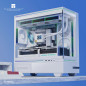 Thermalright кутия Case mATX - TL-M10 White - 4 x 120 mm ARGB included, USB-C