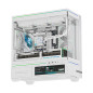 Thermalright кутия Case mATX - TL-M10 Vision White - 4 x 120 mm ARGB included, 9.16 inch LCD Display, USB-C