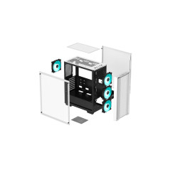 DeepCool кутия Case EATX - CK560 WH - RGB