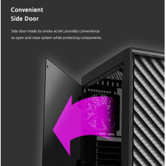 Zalman кутия за компютър Case ATX - T7 - Black