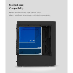 Zalman кутия за компютър Case ATX - T7 - Black